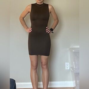 Windsor Brown Bodycon Dress